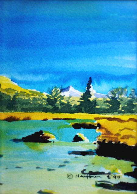 Yosemite National Park, California:  Original Watercolor by Marie Haeffner-Reeves